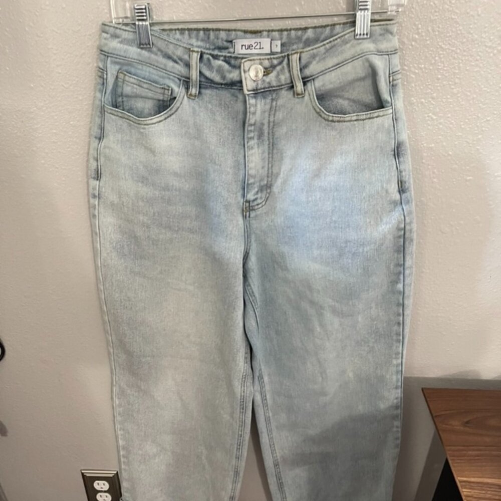 Rue 21 Denim Wide Cuffed Jeans